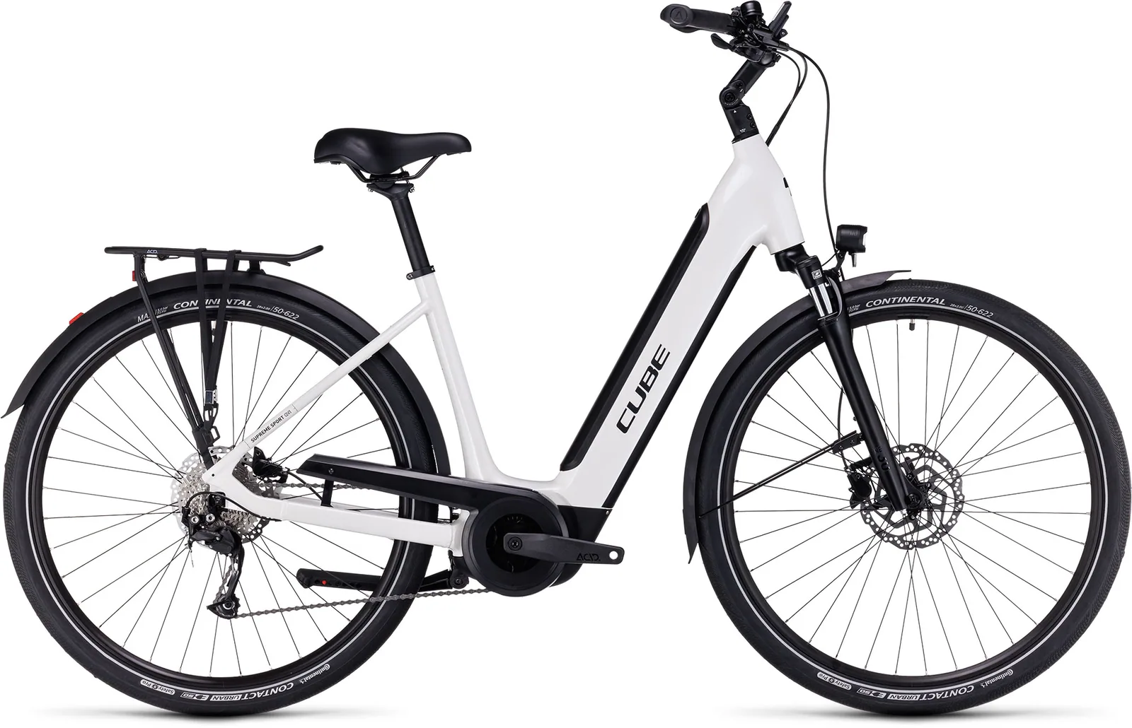 Cube Supreme Sport Hybrid ONE 500 Easy Entry white´n´black